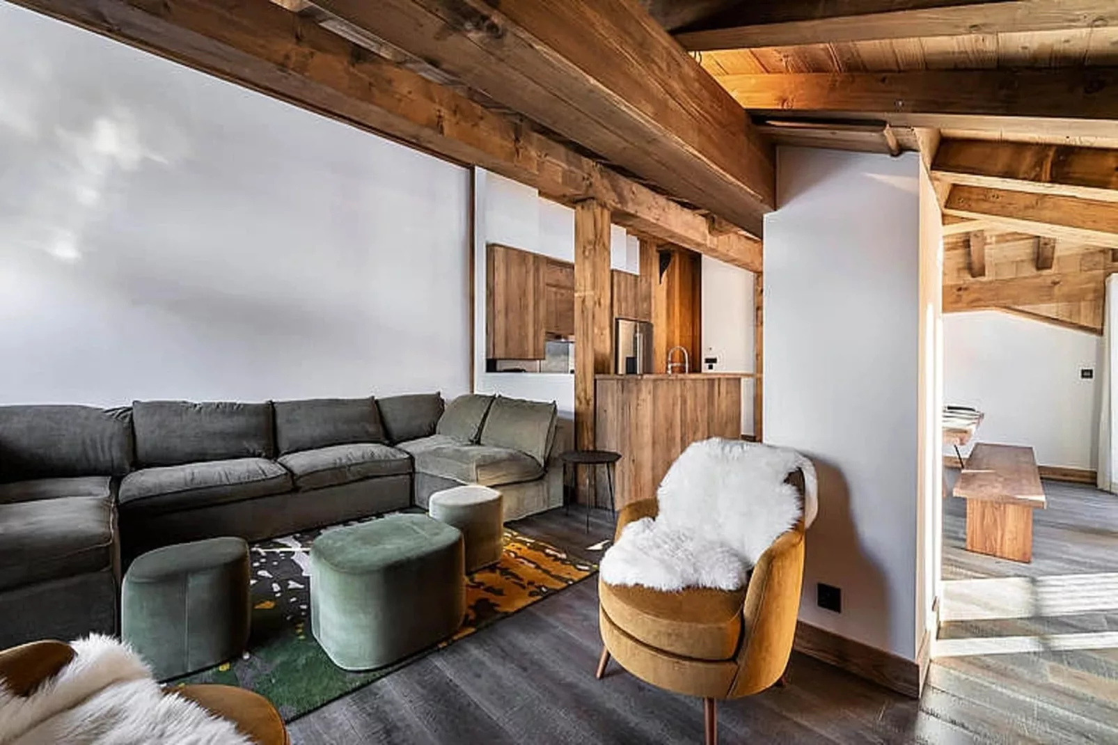 Résidence La Ferme Des Lanches-Woonkamer