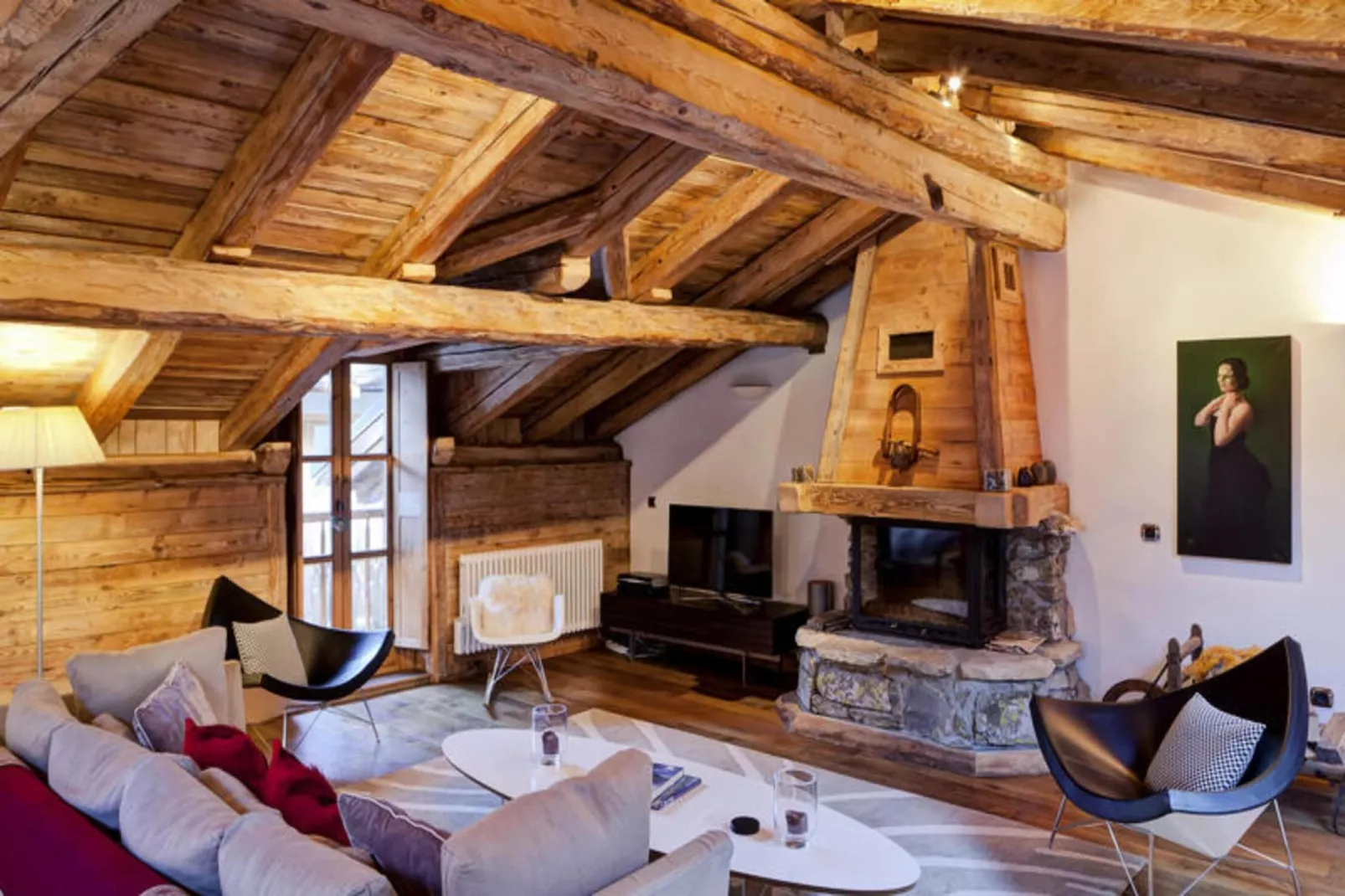 Résidence Maison Du Praz-Woonkamer