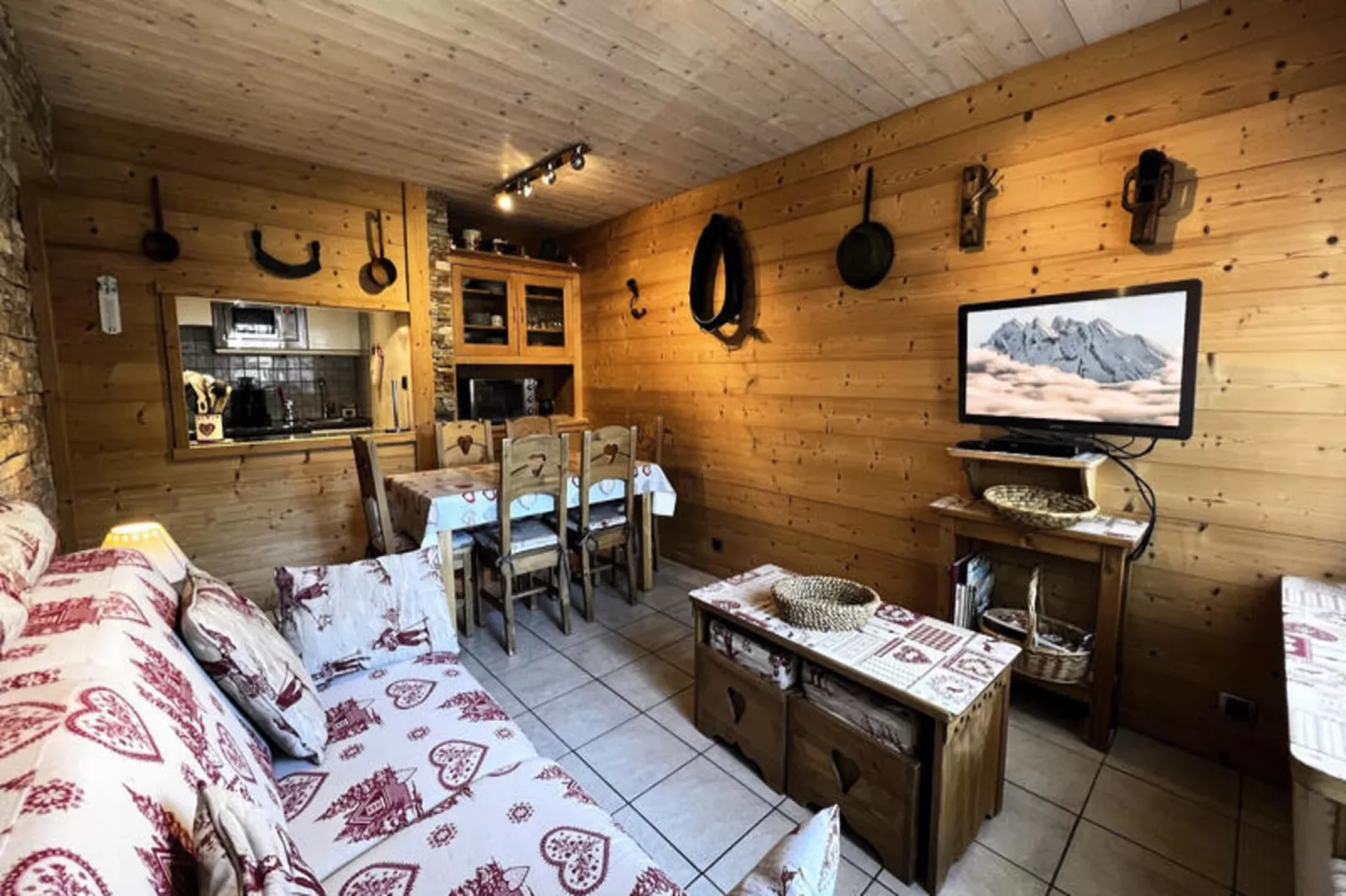 Appartements à La Clusaz-Woonkamer