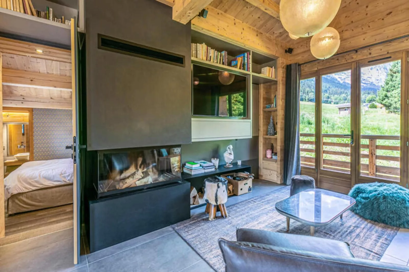 Chalet Mouflon-Woonkamer