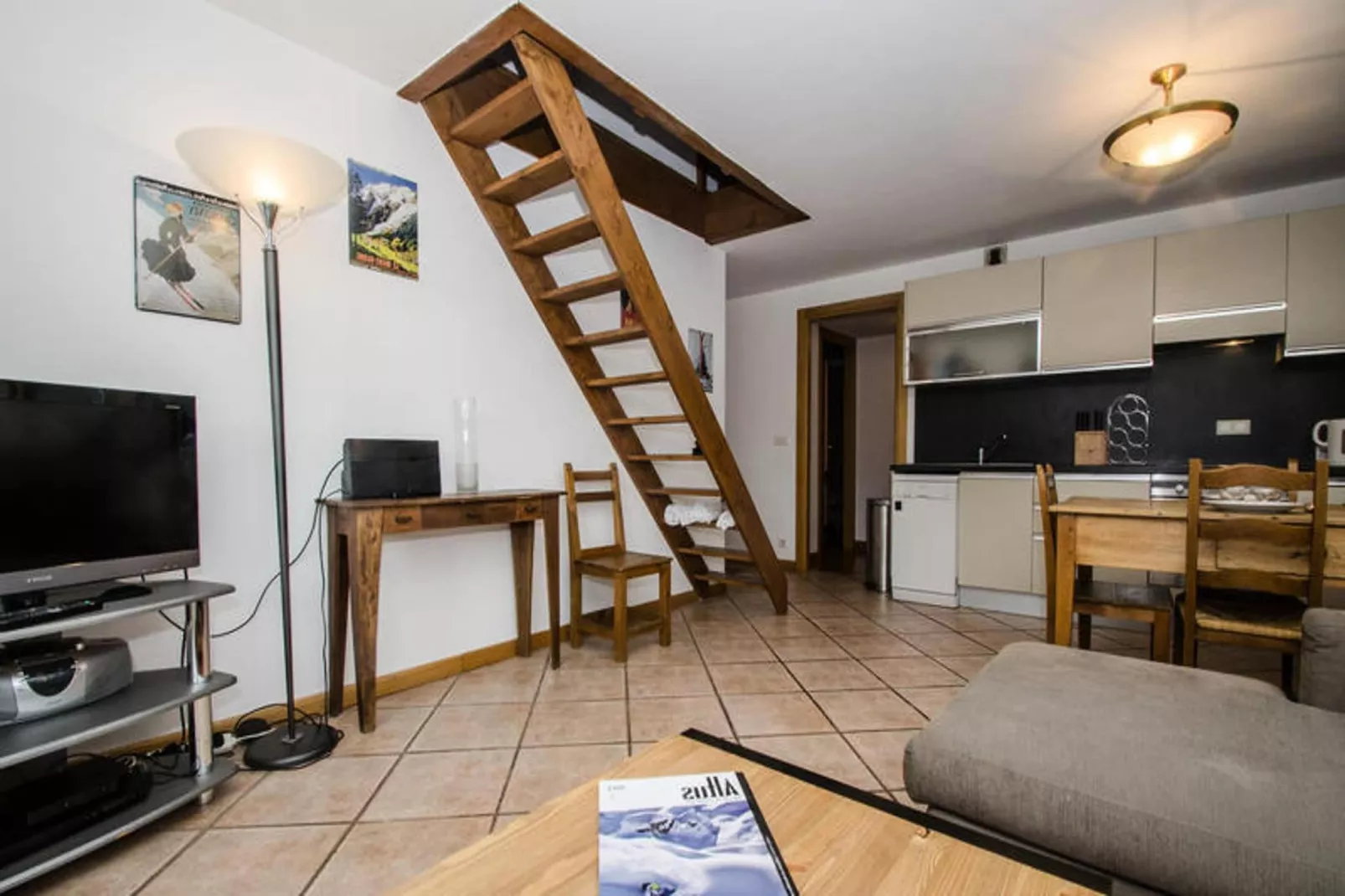 Résidence Androsace-Woonkamer