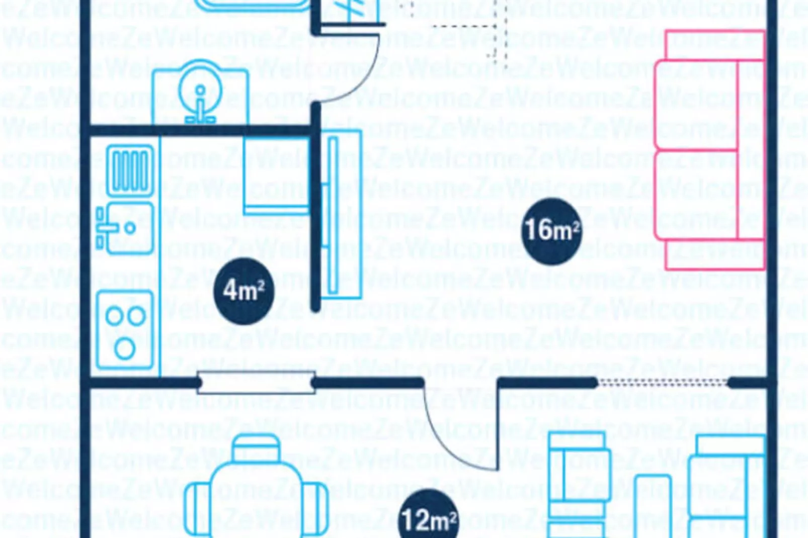 Bungalow Palm-Buitenkant zomer