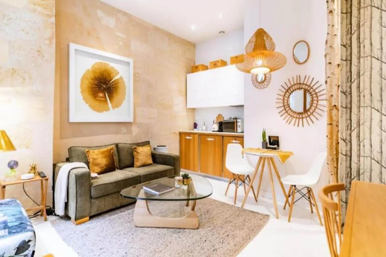 Superbe Appartement Bordelais Plein De Charme Et Lumineux Avec Terrasse-Woonkamer