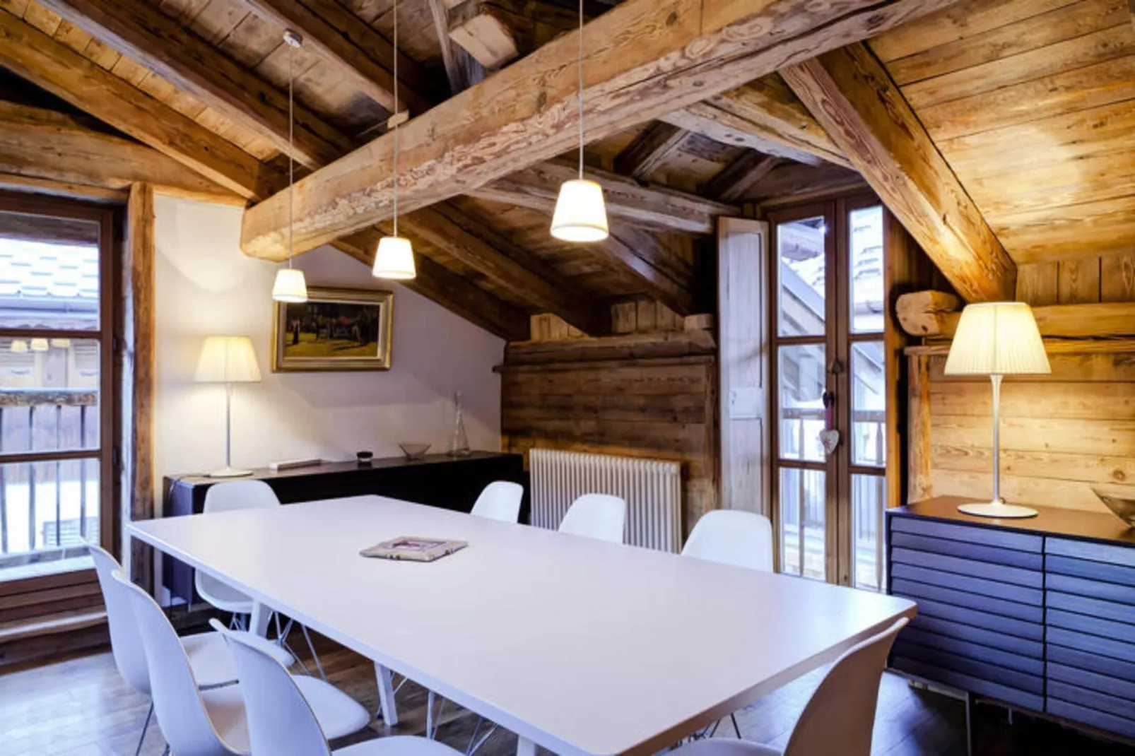 Résidence Maison Du Praz-Eetkamer