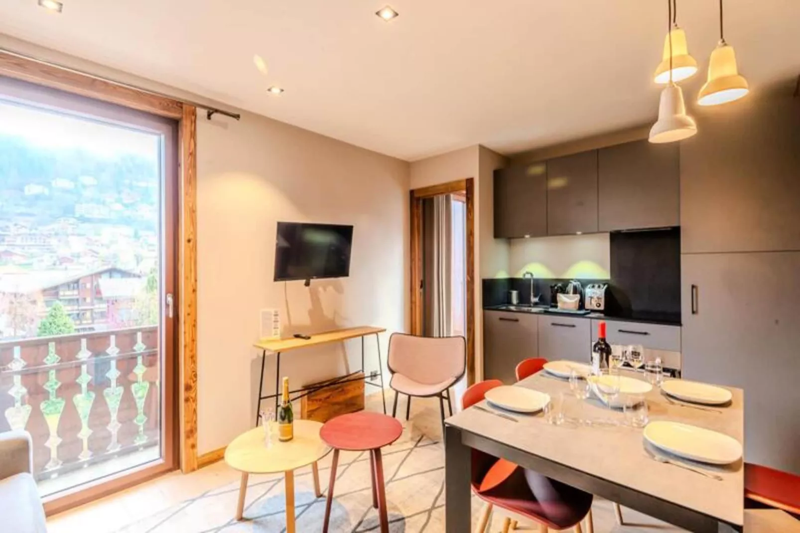 Résidence L'edelweiss-Woonkamer