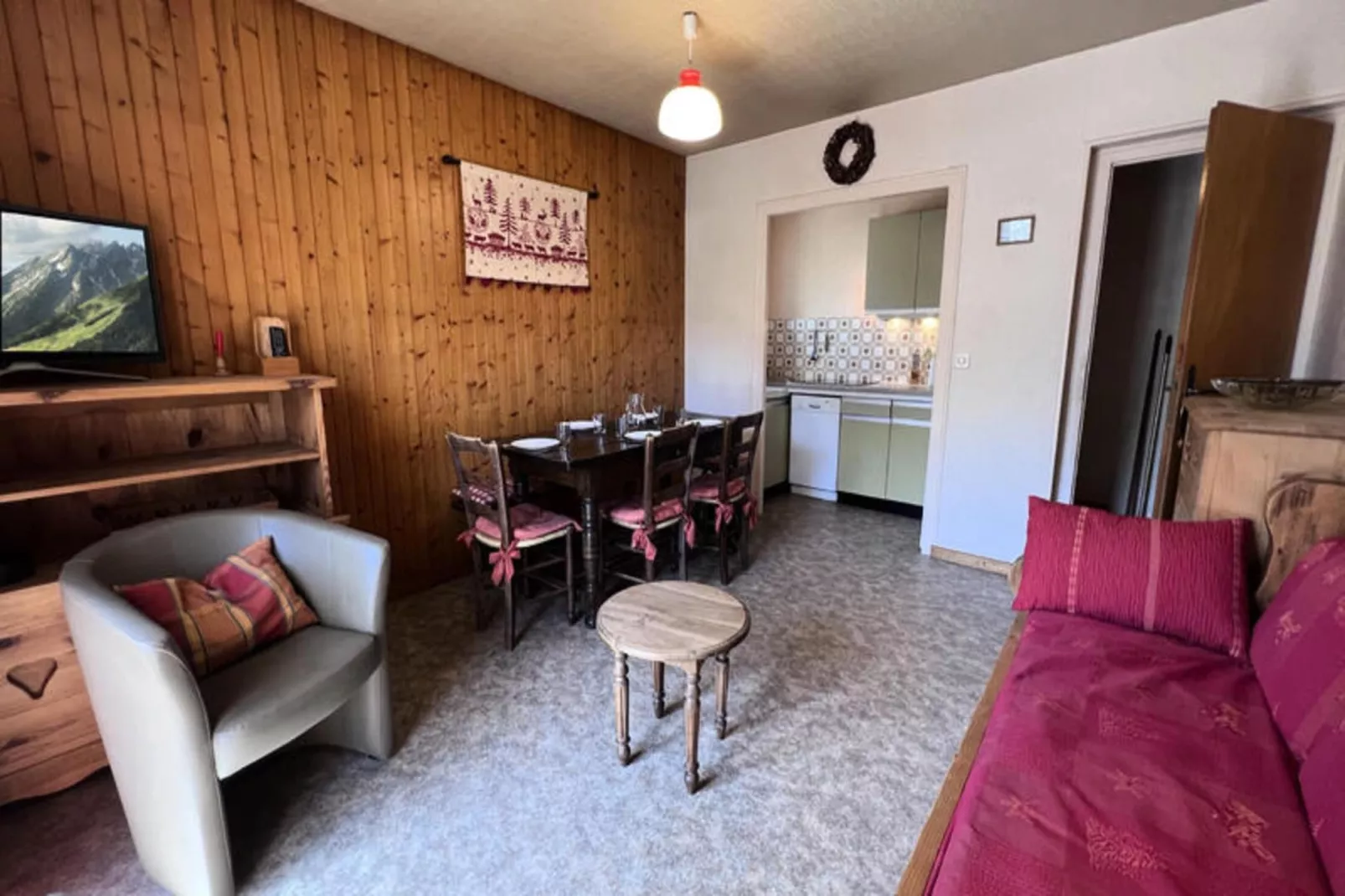 Appartements à La Clusaz-Woonkamer