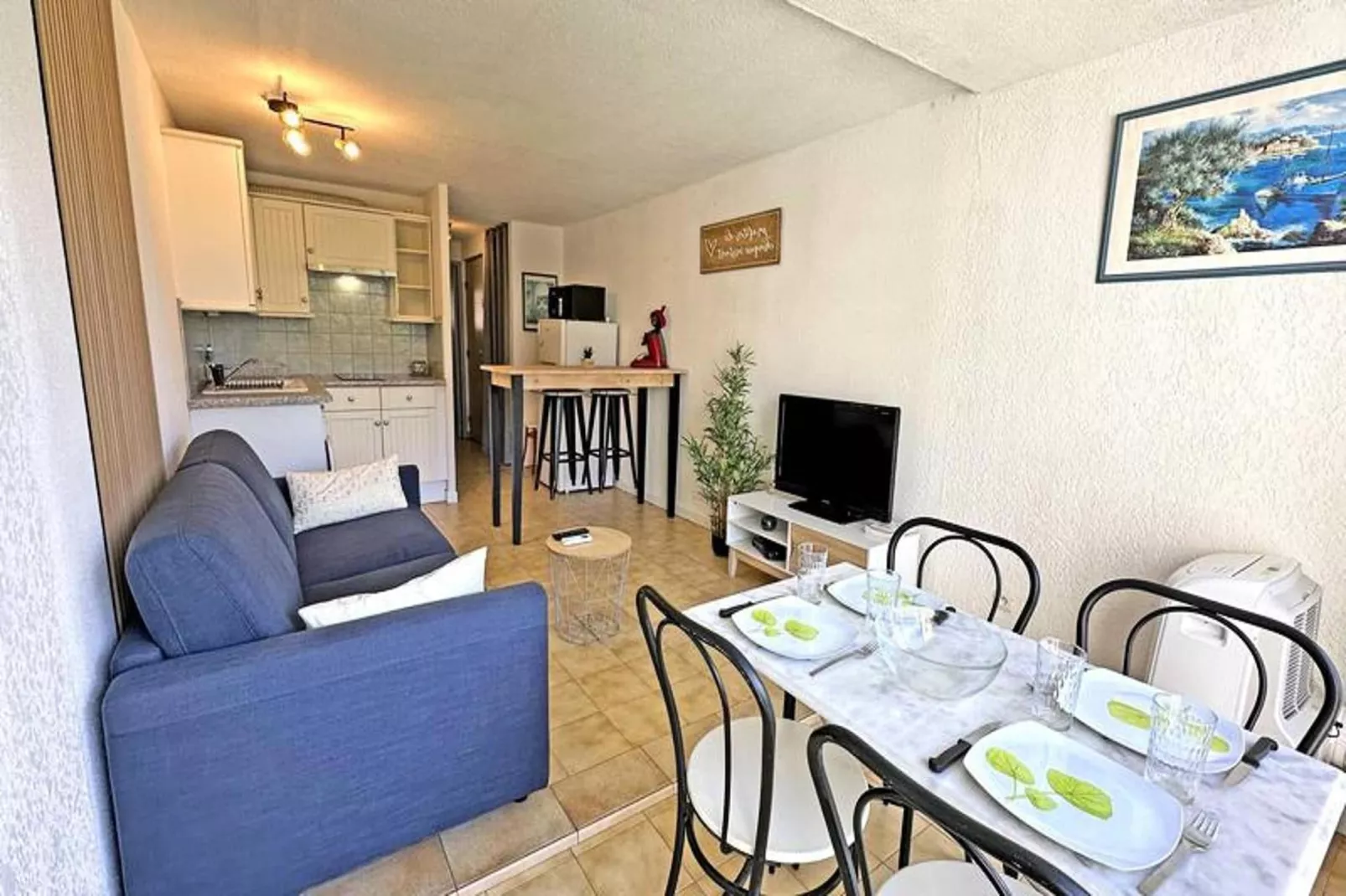 Résidence Les Coralines-Woonkamer