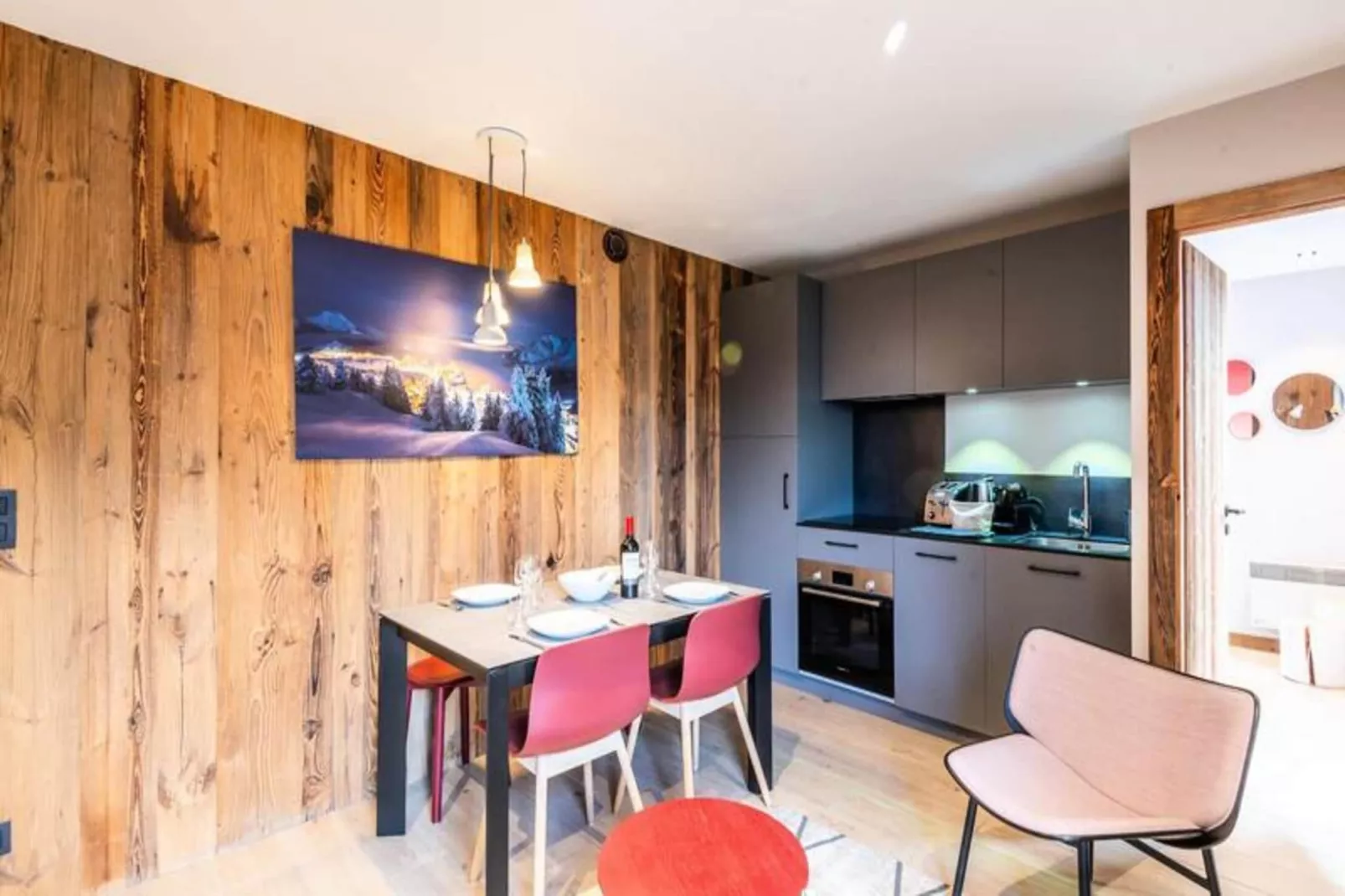 Résidence L'edelweiss-Woonkamer