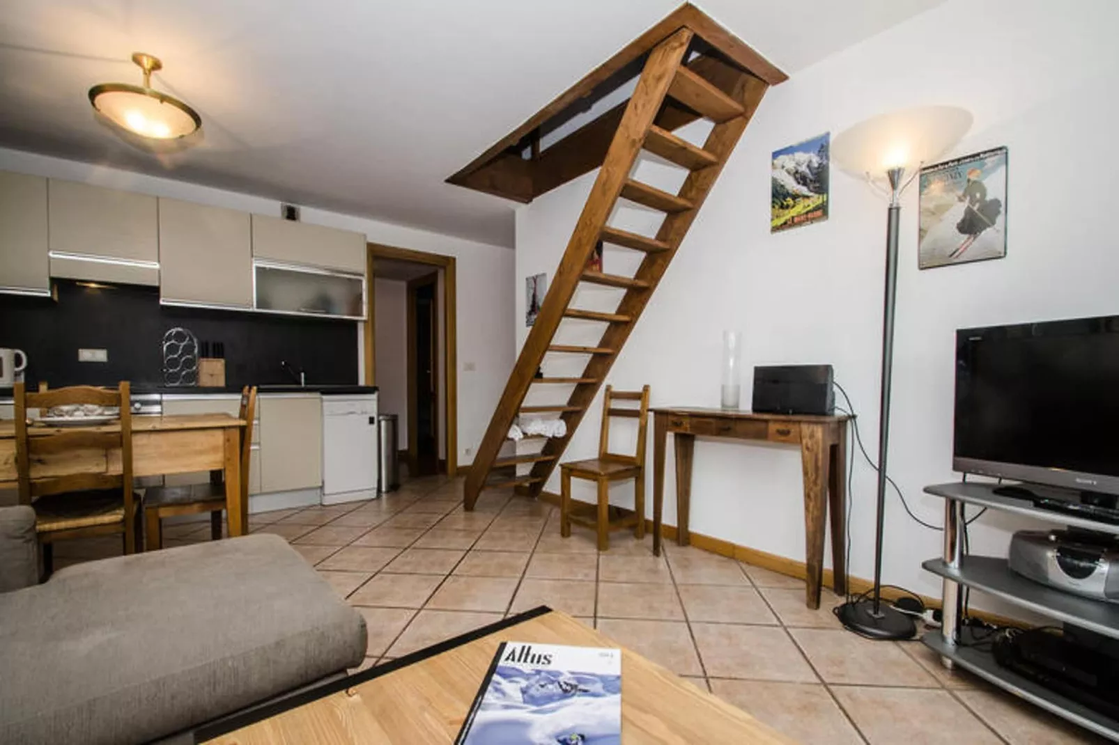 Résidence Androsace-Woonkamer