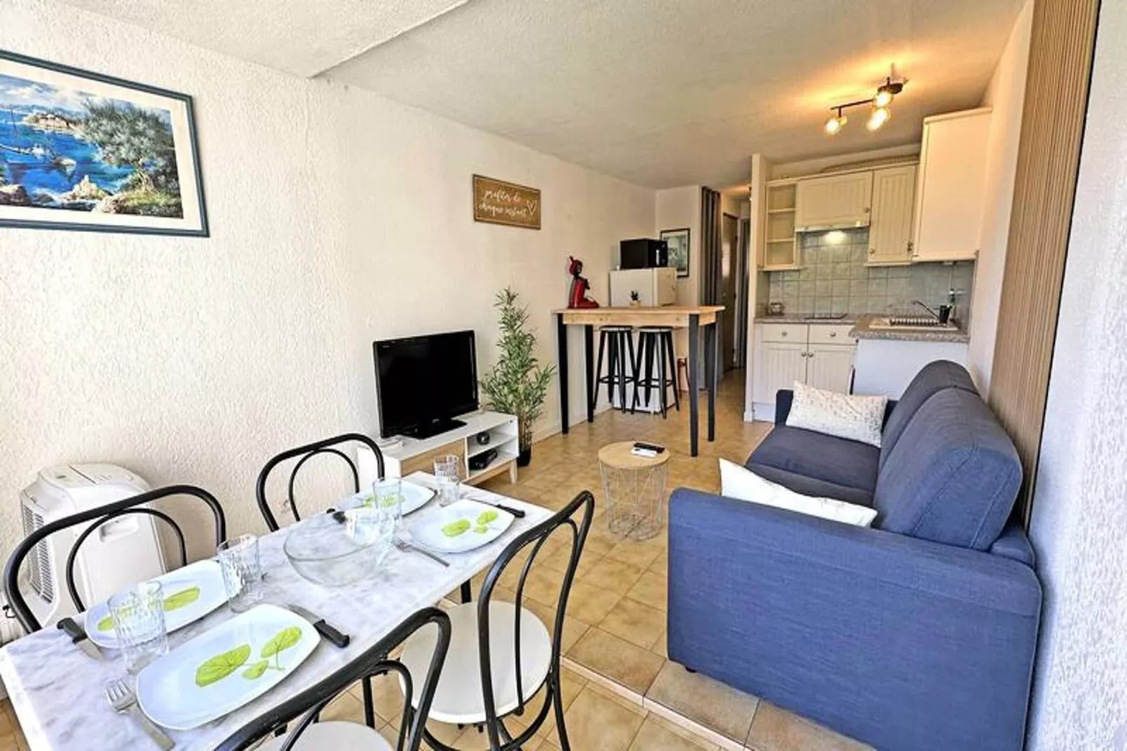 Résidence Les Coralines-Woonkamer