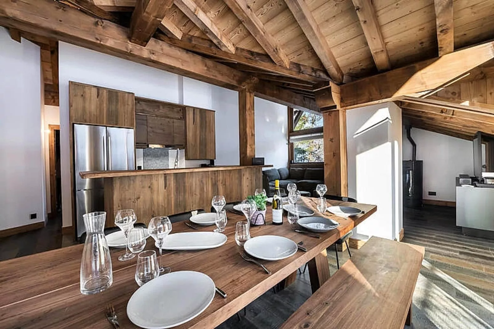 Résidence La Ferme Des Lanches-Eetkamer