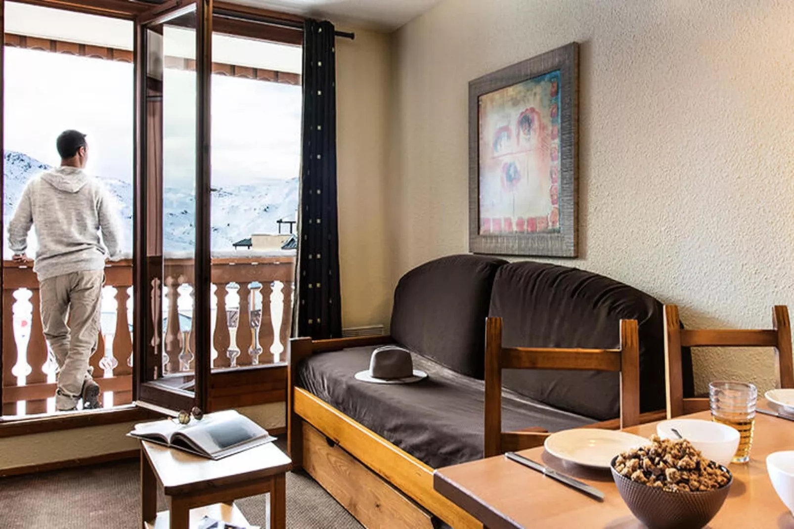 Résidence Le Cheval Blanc ***-Woonkamer