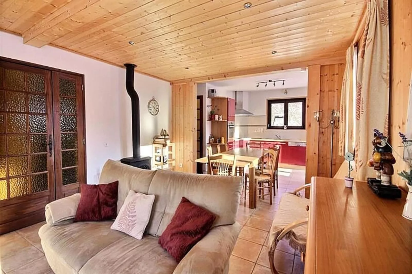 Chalets à Saint Jean d'Aulps-Woonkamer