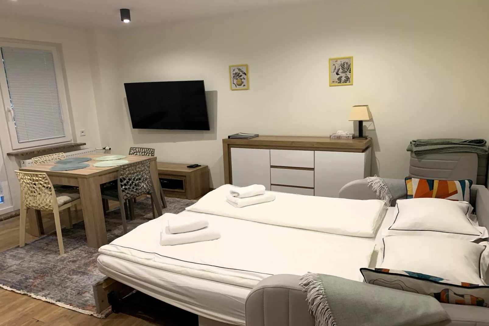 Apartament przy parku z garażem Świnoujście-Slaapkamer