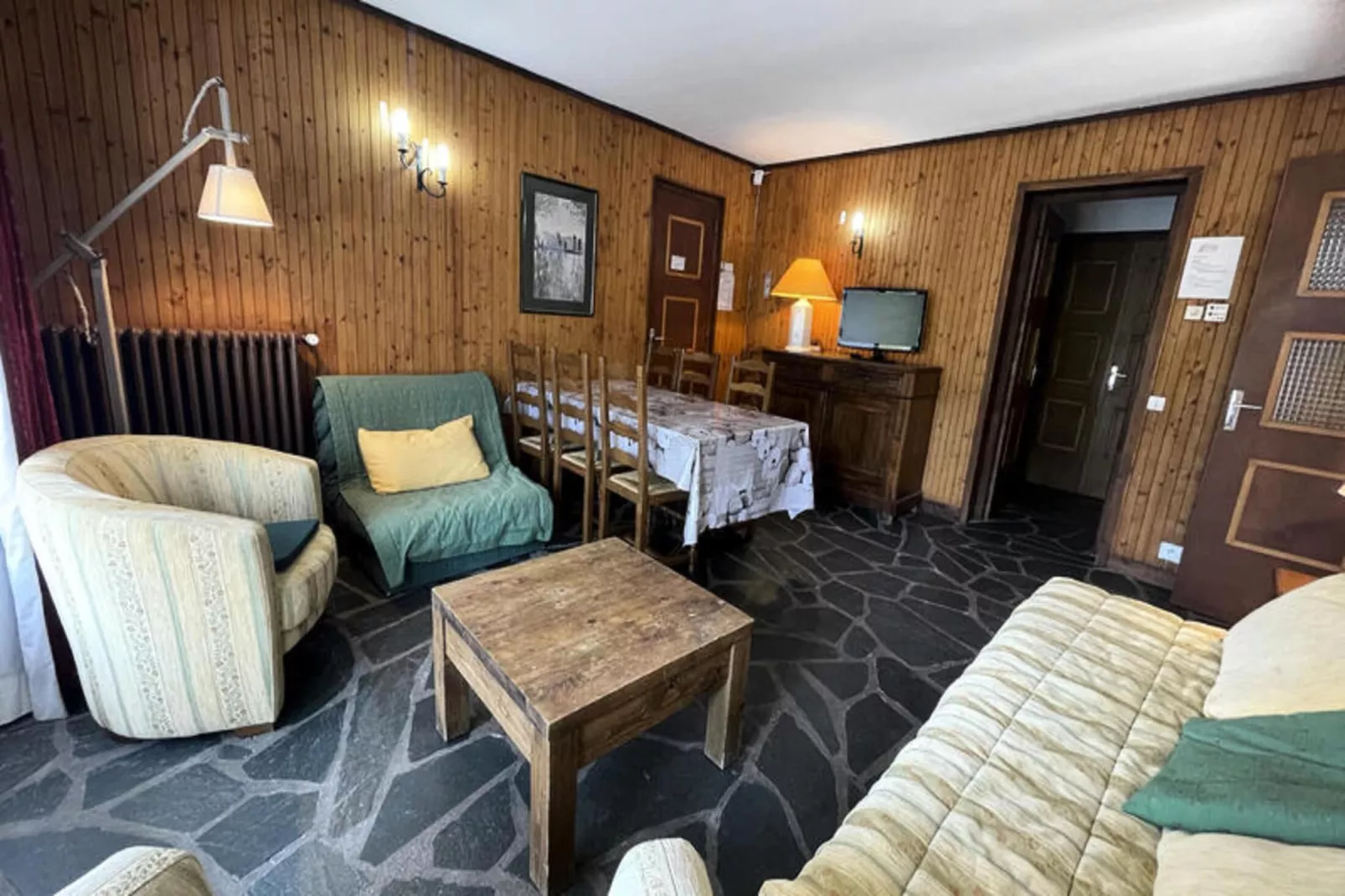Appartements à La Clusaz-Woonkamer