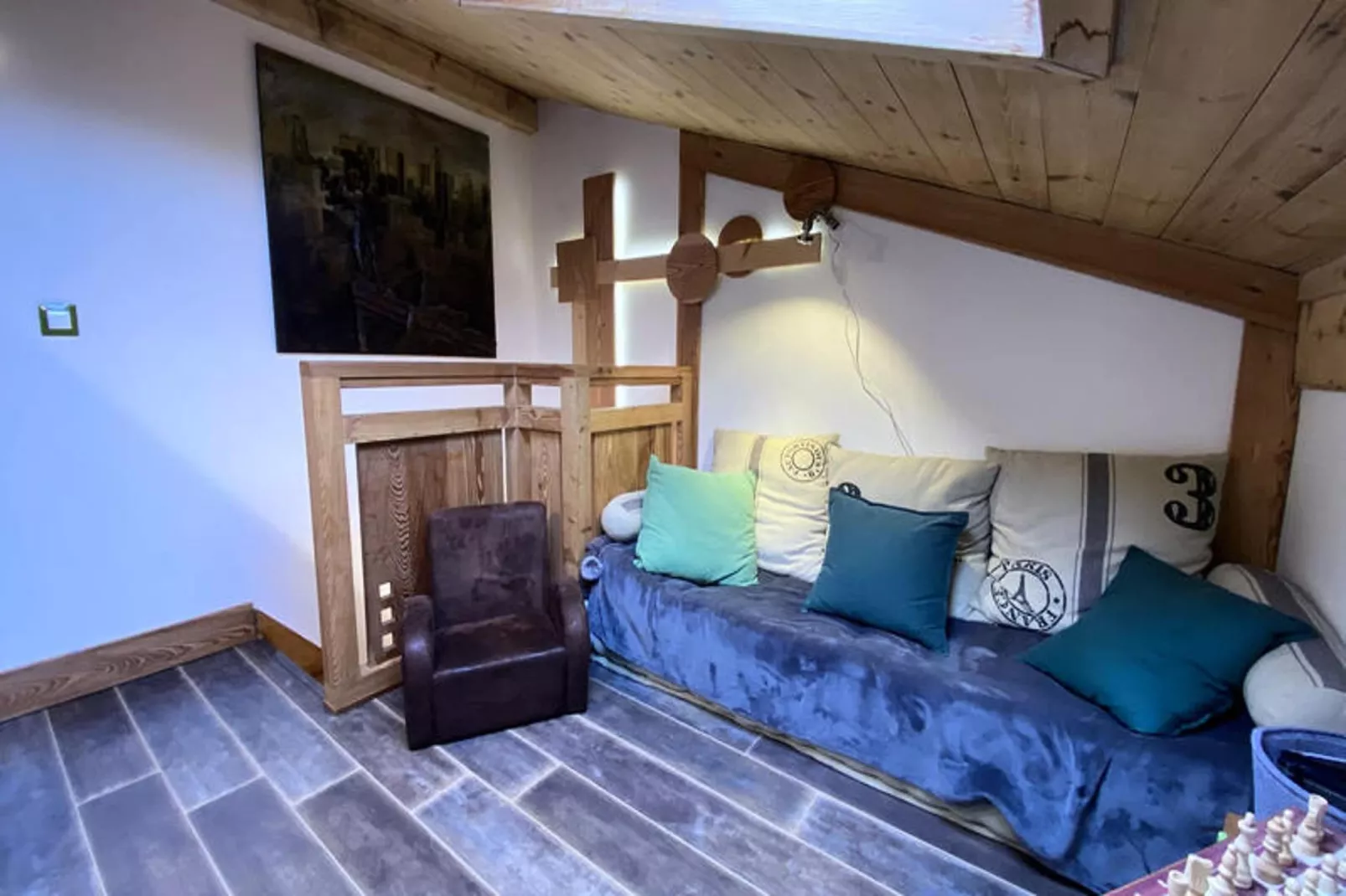 Chalets Des Bois-Woonkamer