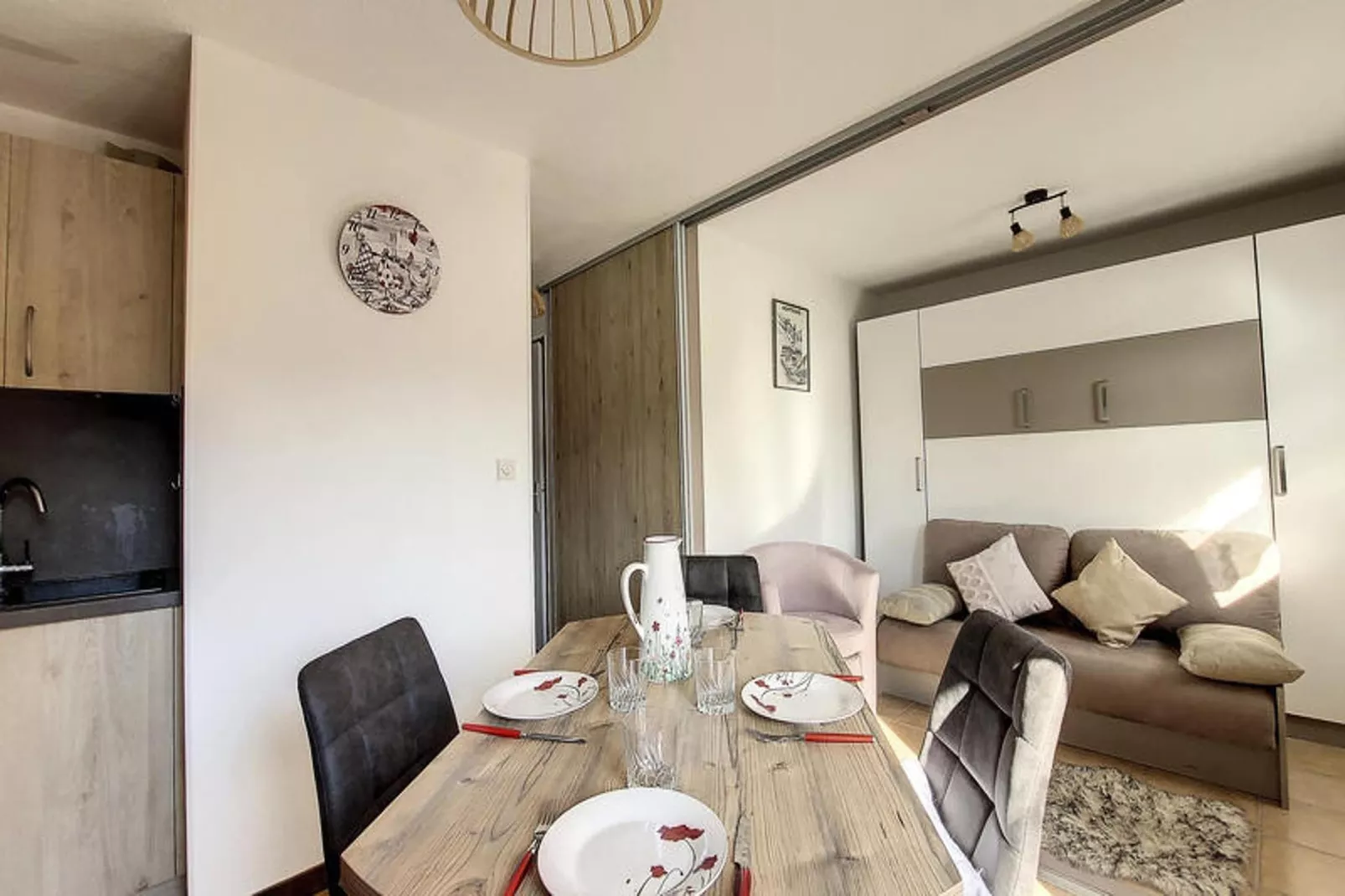 Appartements à Montriond-Eetkamer