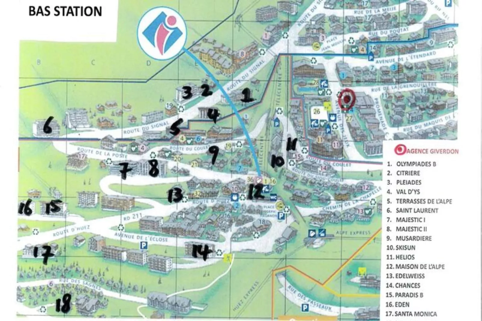 Résidence Maison De L'alpe-Buitenkant zomer