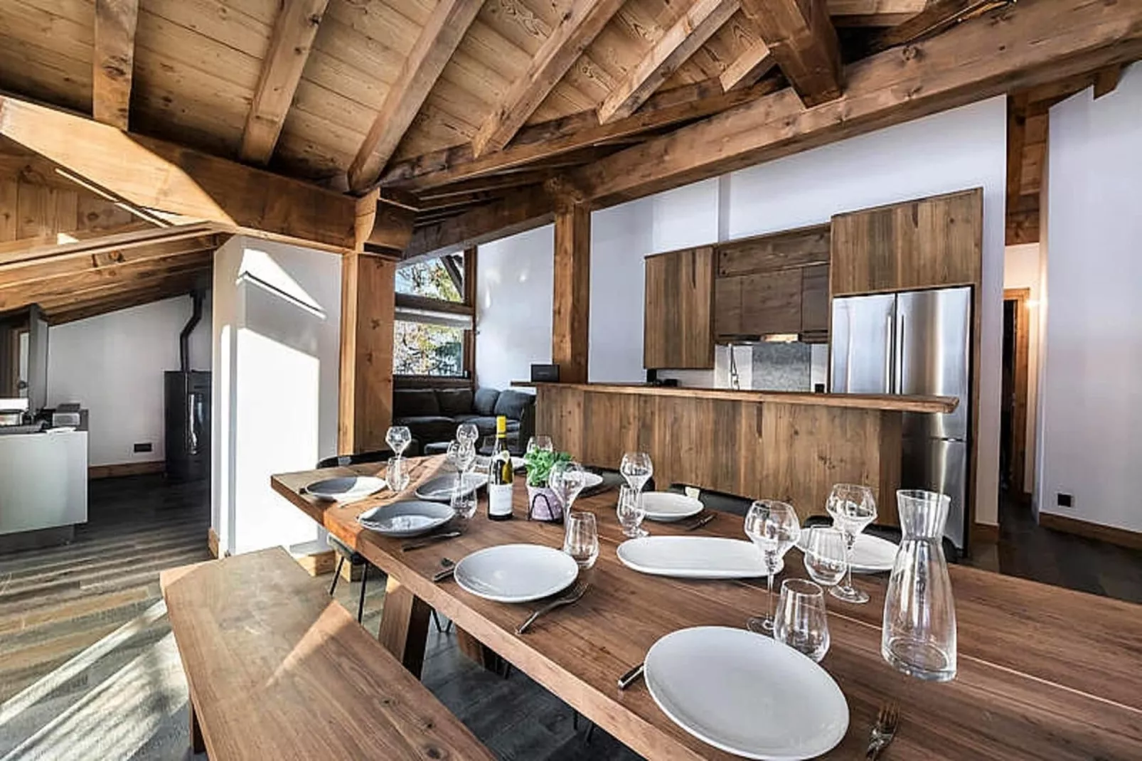 Résidence La Ferme Des Lanches-Eetkamer