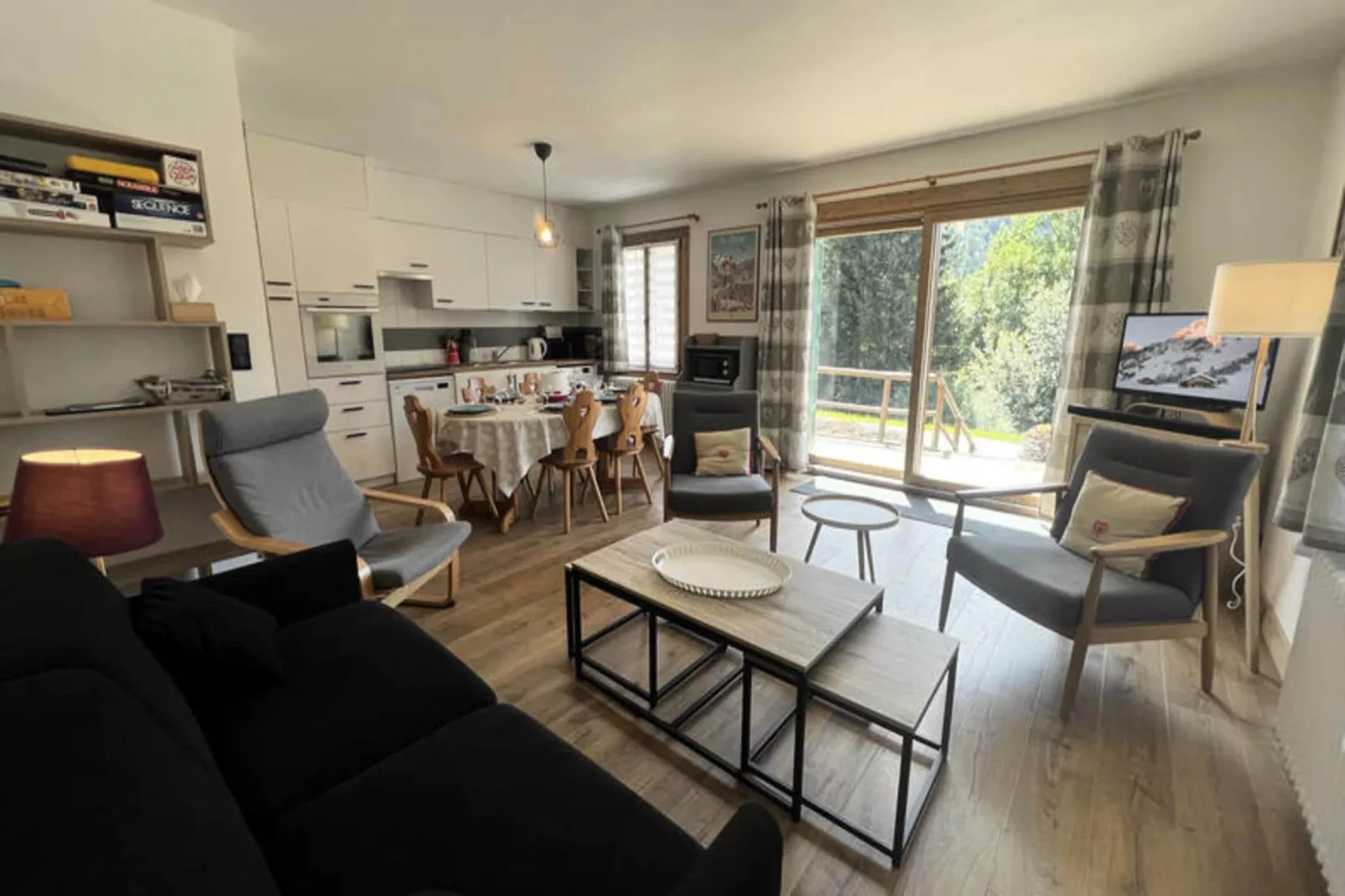 Appartements à La Clusaz-Woonkamer