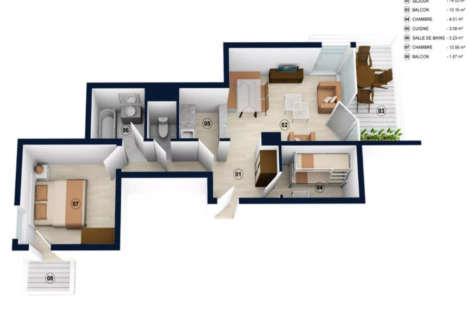 Appartements à La Clusaz-Buitenkant zomer