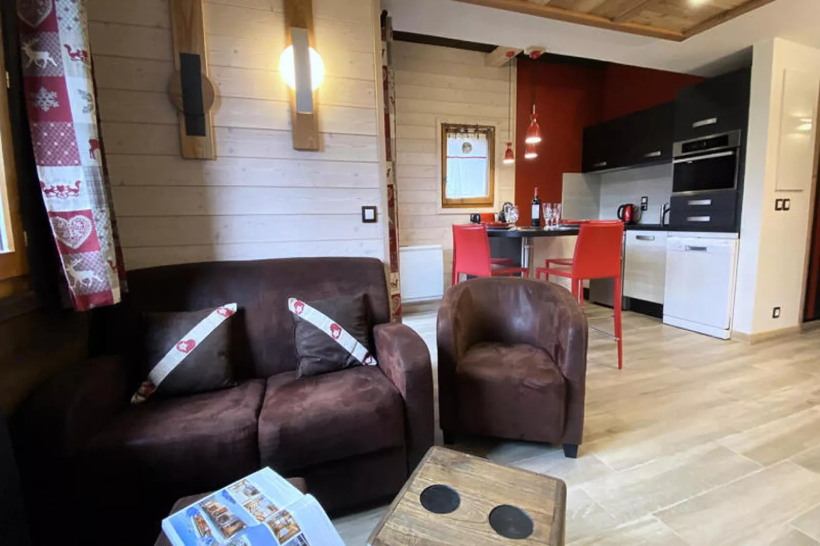 Chalets Des Bois-Woonkamer