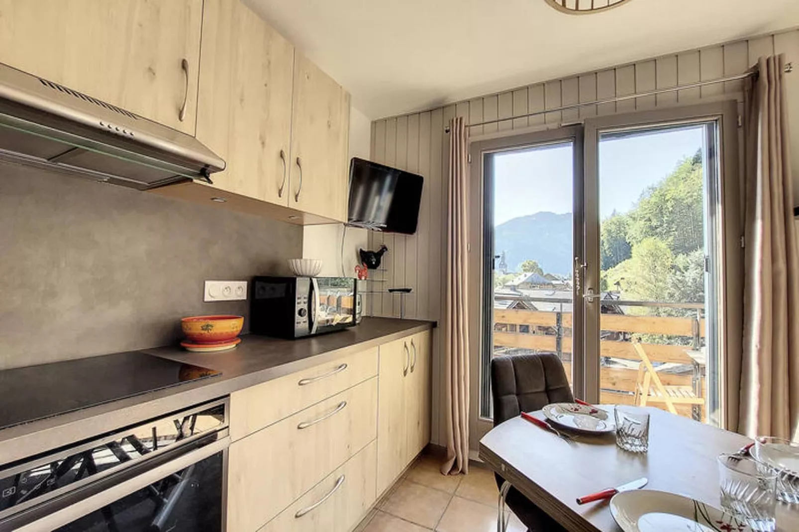 Appartements à Montriond-Keuken