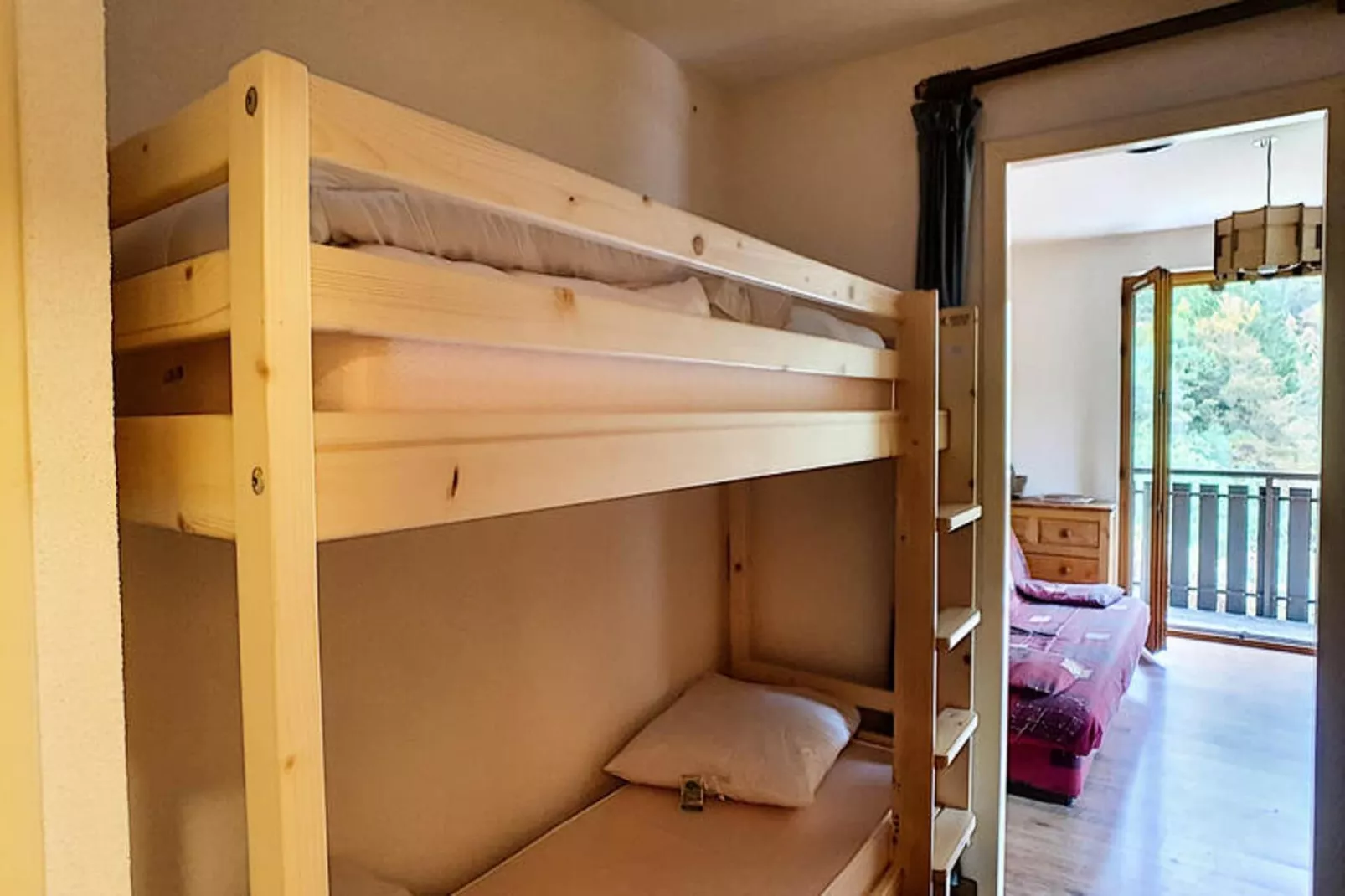 Studio à Saint Jean d'Aulps-Slaapkamer