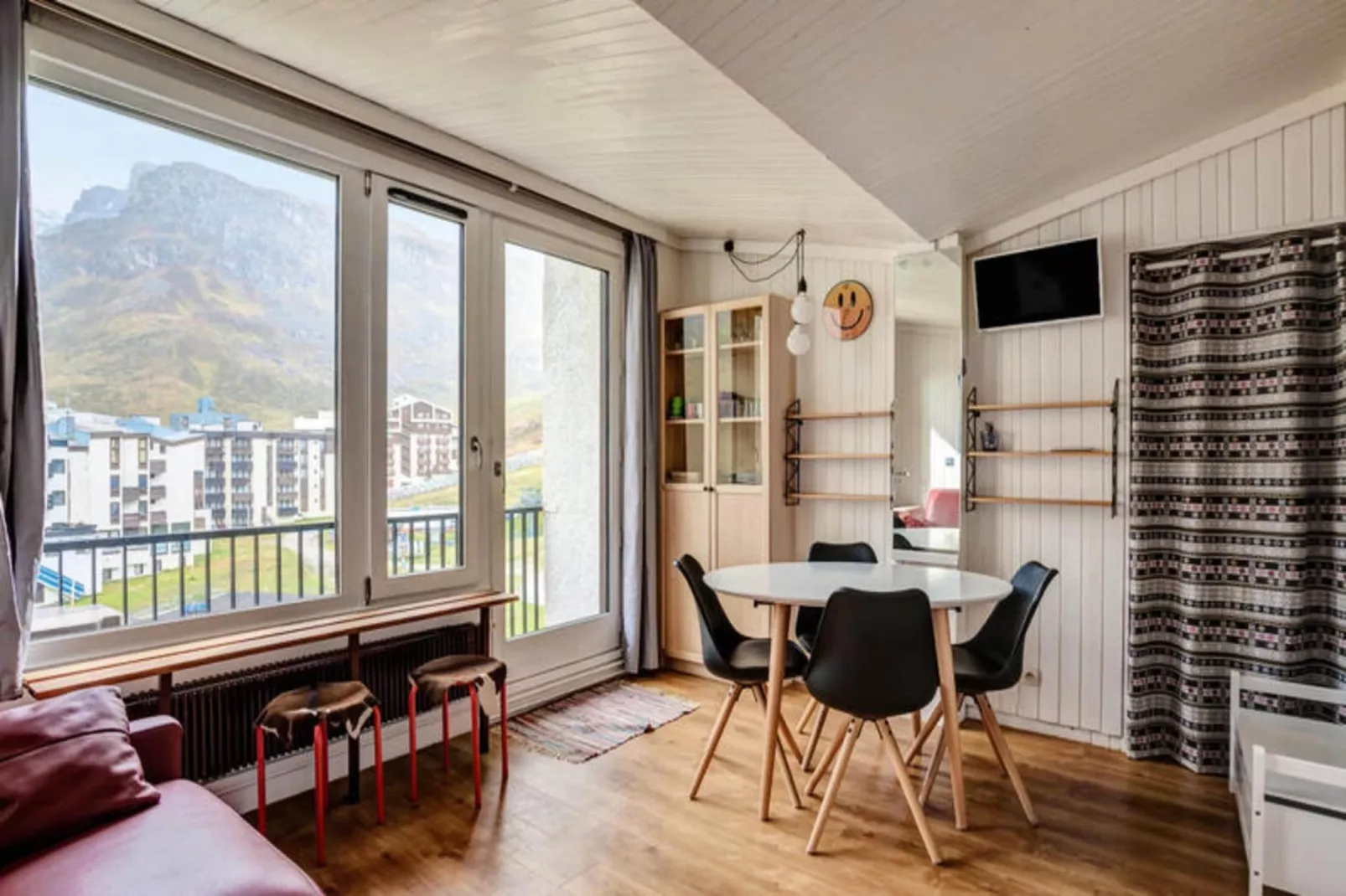 Appartement à Tignes avec accès direct aux pistes-Eetkamer
