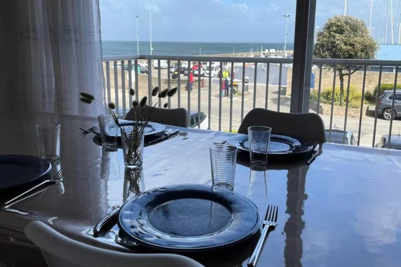 Résidence Maryland. Vue Mer Port Haliguen Plage Du Porigo-Woonkamer