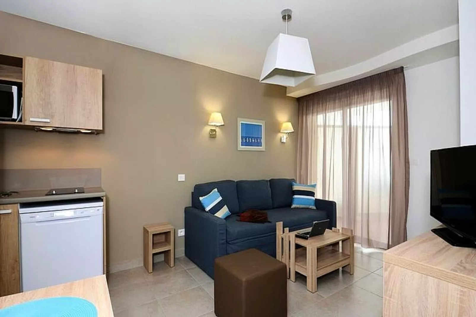 Résidence Odalys Le Lotus Blanc ***-Woonkamer