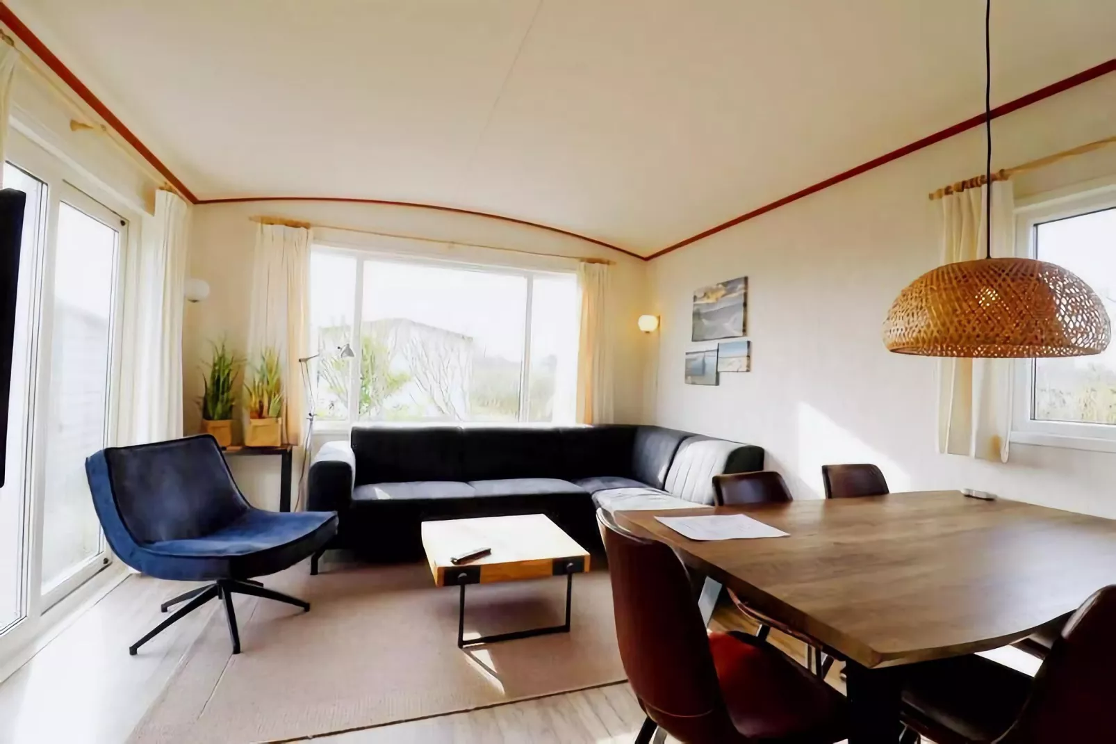 Duinchalet C140-Woonkamer