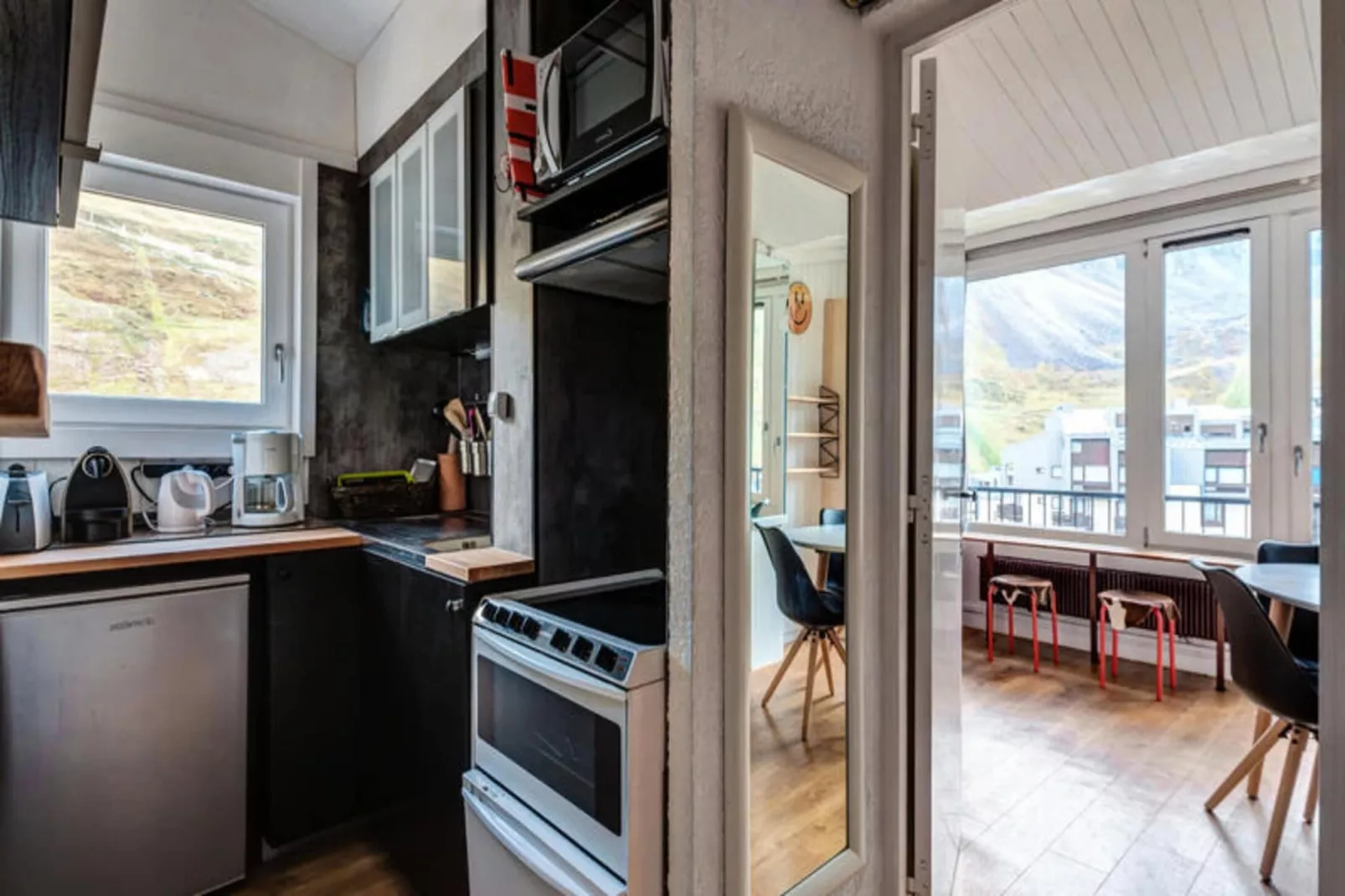 Appartement à Tignes avec accès direct aux pistes-Keuken