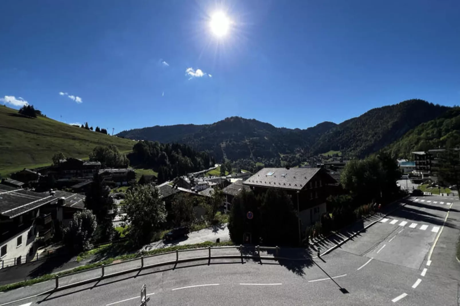 Studio à La Clusaz-Uitzicht zomer