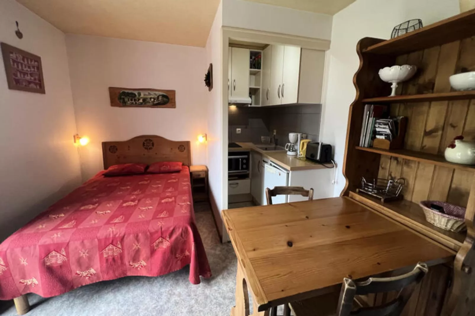 Studio à La Clusaz-Slaapkamer