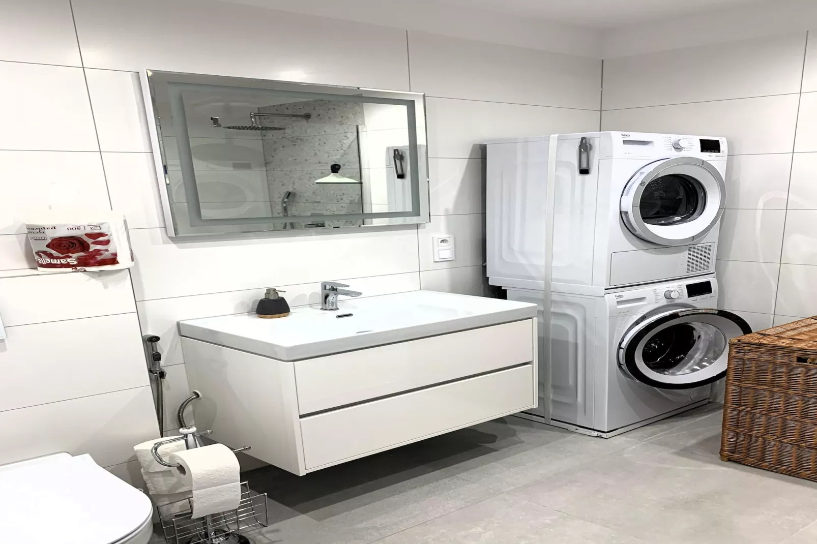 Apartament przy parku z garażem Świnoujście-Badkamer