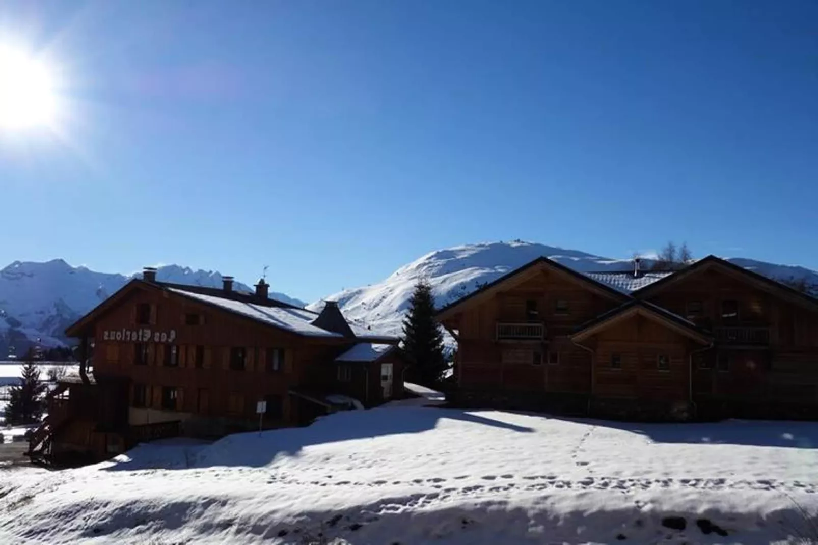 Résidence Maeva Les Melezes-Gebied winter 1km