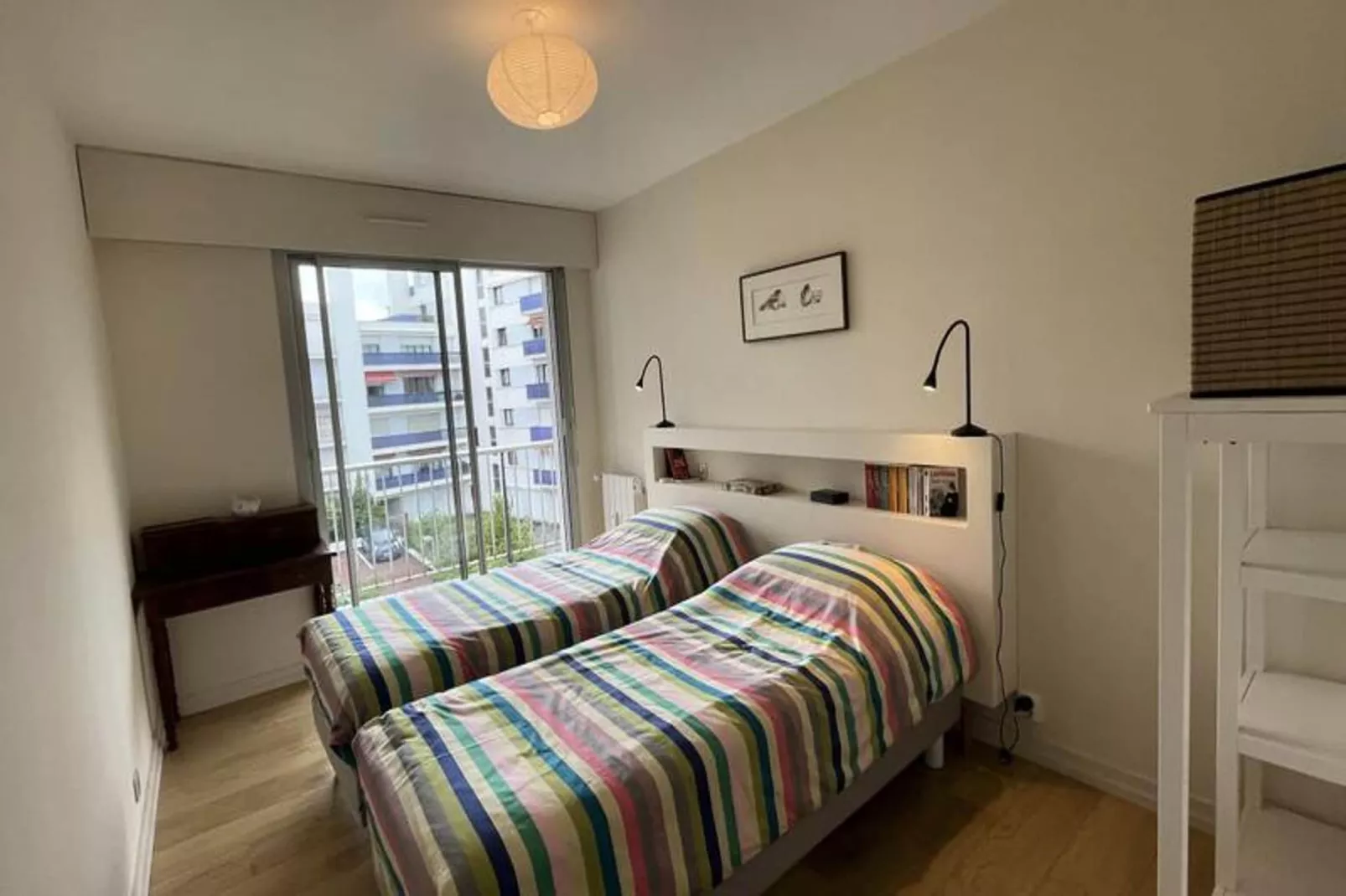 Superbe Appartement Avec Balcon, Garage, 3ch, &agrave; 5min De La Plage-Slaapkamer