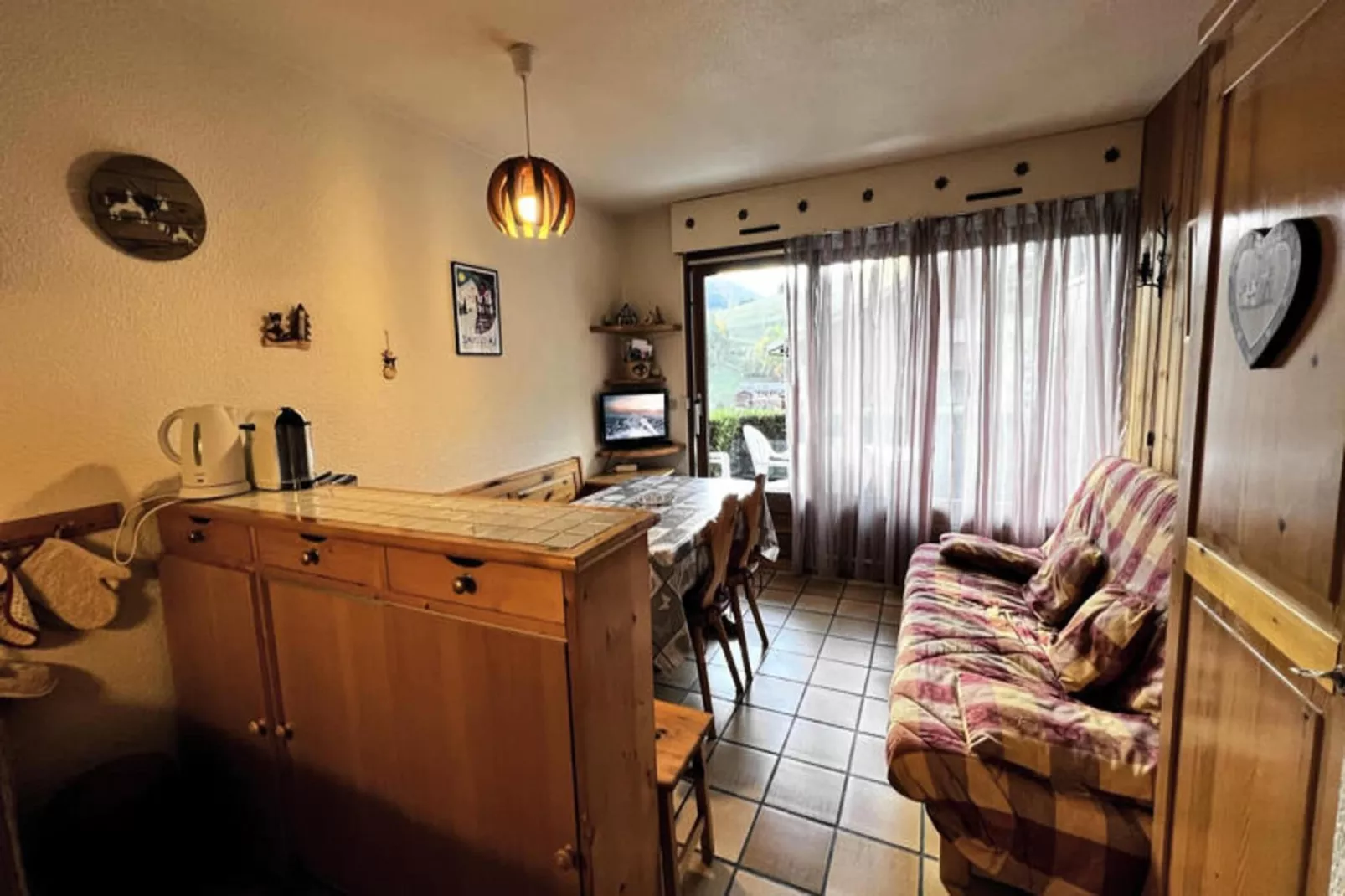 Appartements à La Clusaz-Woonkamer