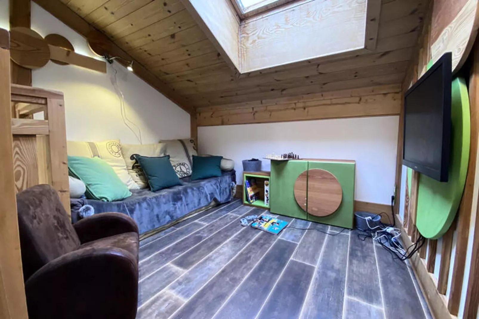 Chalets Des Bois-Woonkamer