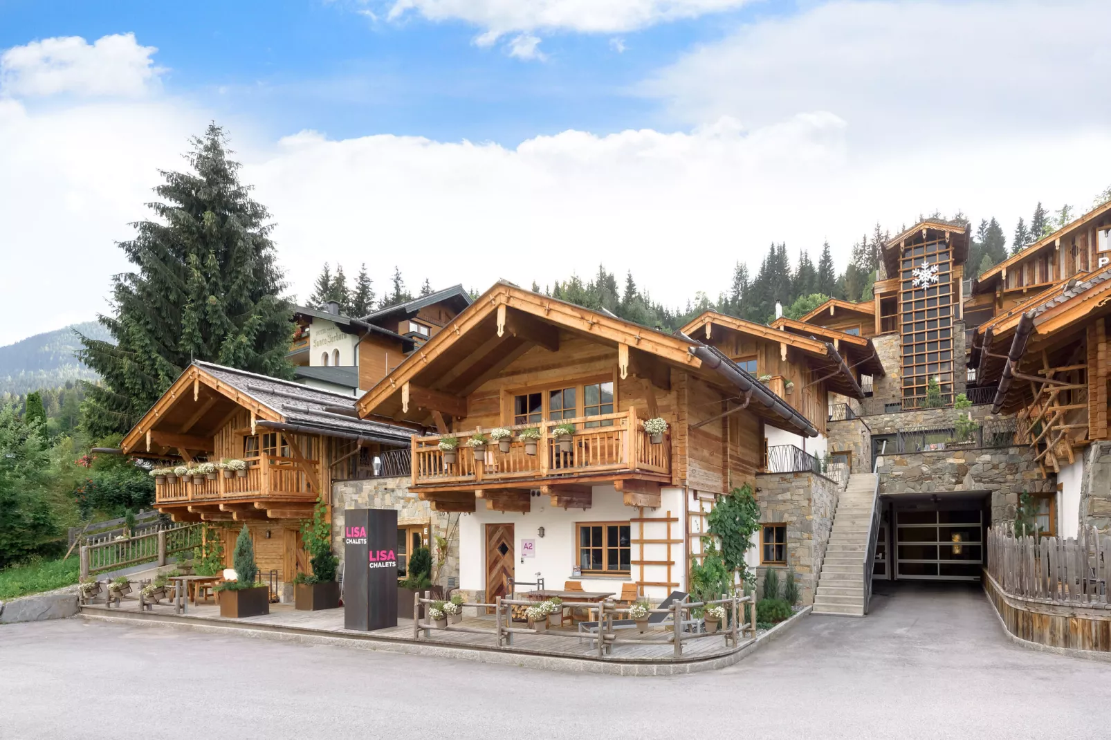 Lisa Chalets 6 Personen-Buitenkant zomer