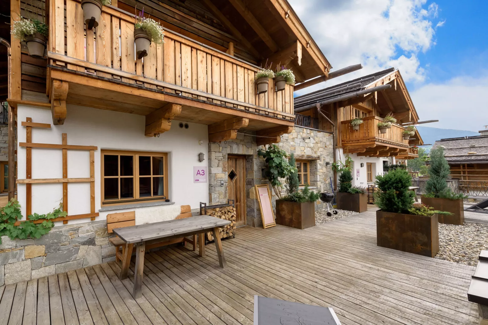 Lisa Chalets 6 Personen-Buitenkant zomer