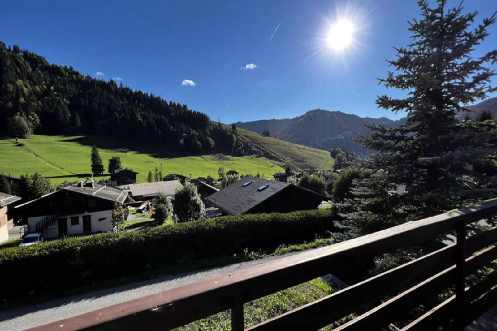 Chalets à La Clusaz-Terrasbalkon