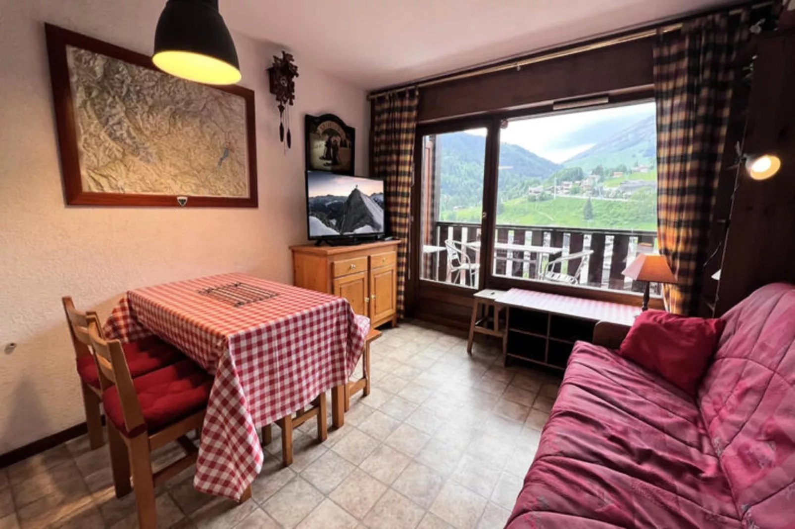 Studio à La Clusaz-Woonkamer