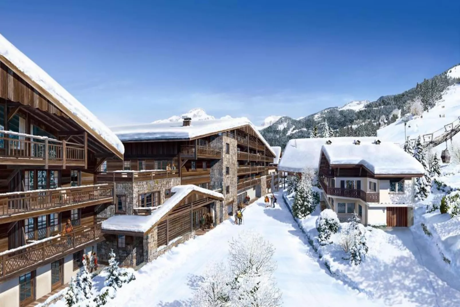 Résidence Les Perthuis-Gebied winter 5km