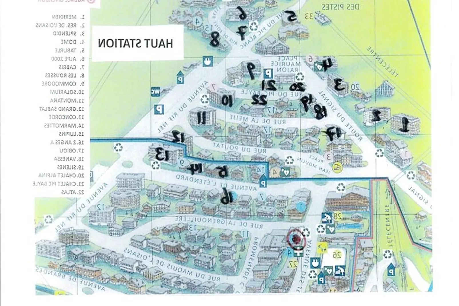 Résidence Alpe 2000-Uitzicht winter