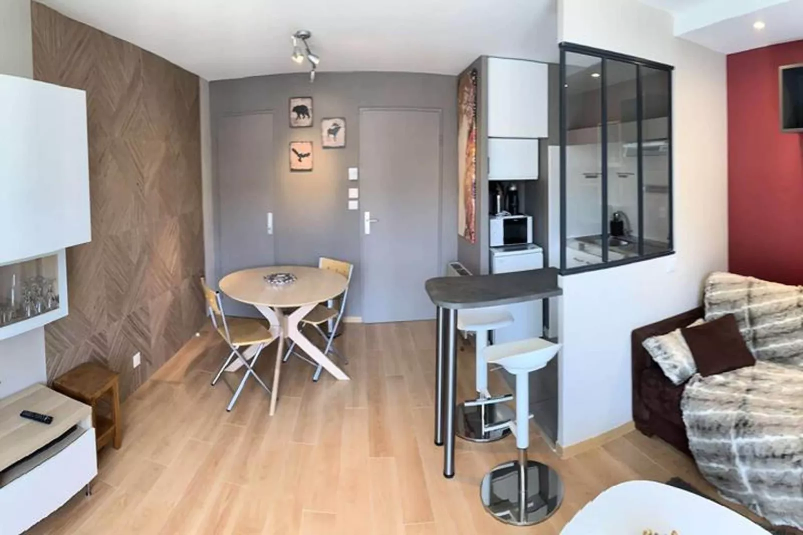 Résidence Vallee Blanche-Woonkamer