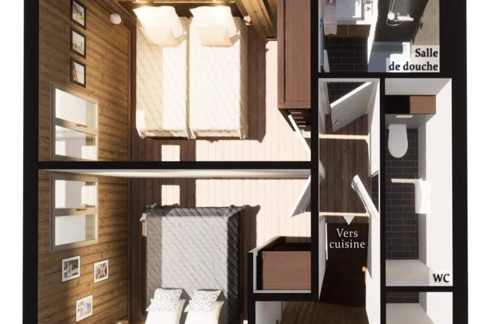 Résidence Le Soleil Levant - Slaapkamer