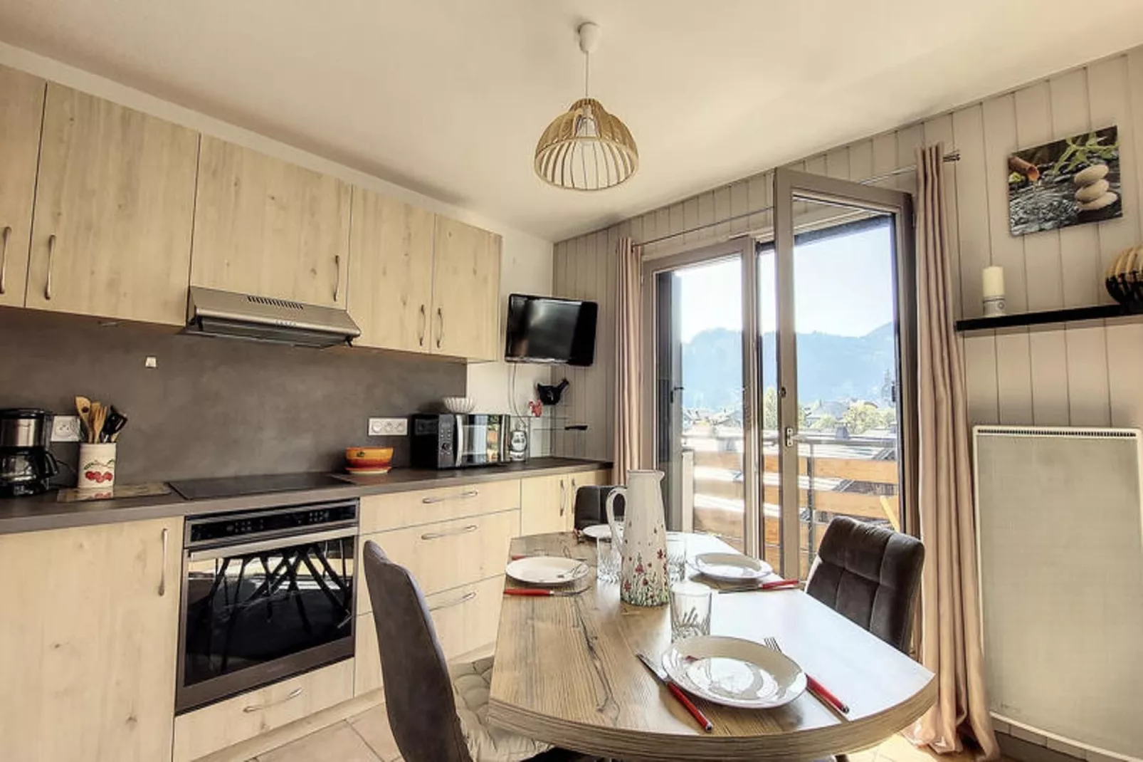 Appartements à Montriond-Eetkamer