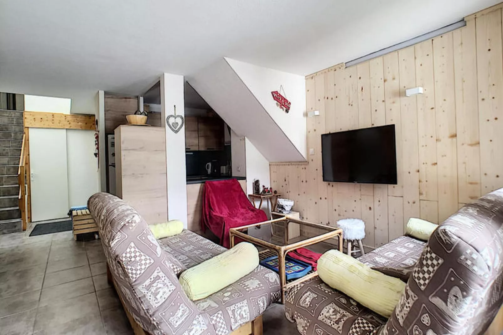 Appartements à Saint Jean d'Aulps-Woonkamer